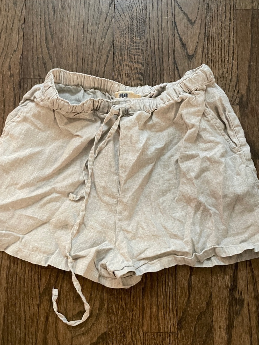 Faherty Women’s Linen Sweat Shorts Tan Size XS